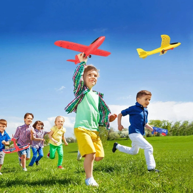 JUGUETE AVION PLANEADOR CON PISTOLA DISPARO AEREO NIÑOS - 3