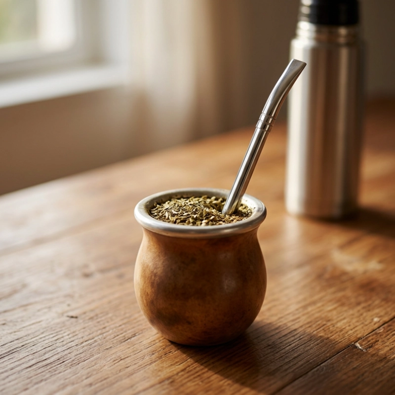 BOMBILLA PARA MATE DE ACERO INOXIDABLE - 9