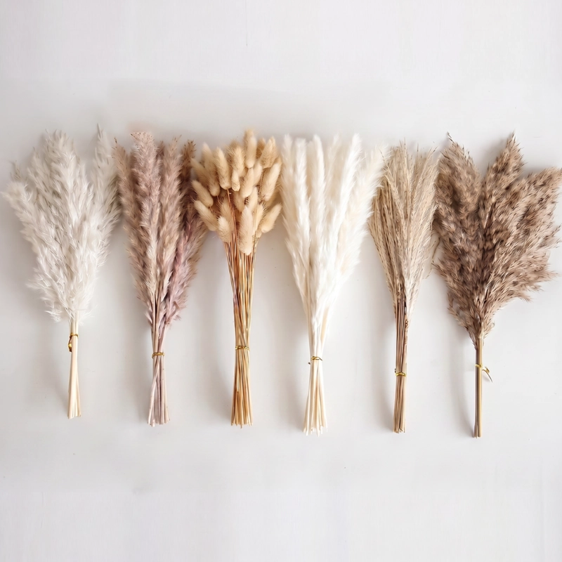 RAMO DE FLORES SECAS PAMPAS GRASS Y COLA DE ZORRO BOHO - 1