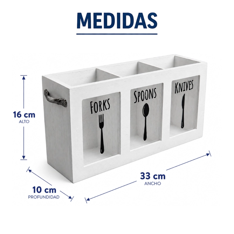 ORGANIZADOR DE SERVICIOS PORTA SERVICIOS CUBIERTOS DE COCINA - 9