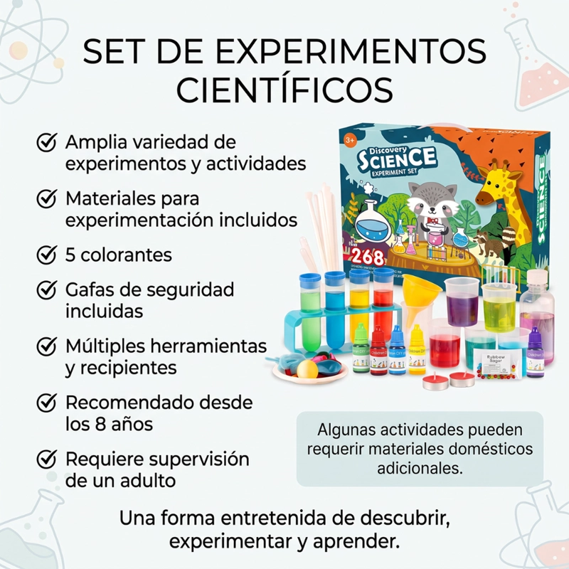 KIT CIENCIA AVANZADO 268 EXPERIMENTOS CIENTIFICOS PARA NIÑOS - 7