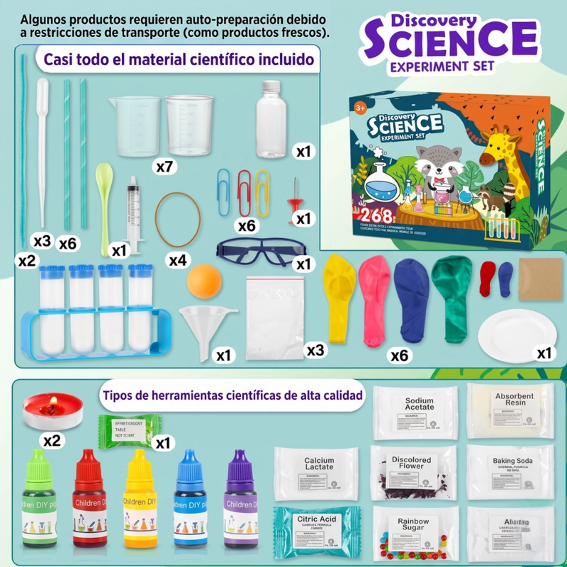 KIT CIENCIA AVANZADO 268 EXPERIMENTOS CIENTIFICOS PARA NIÑOS - 8