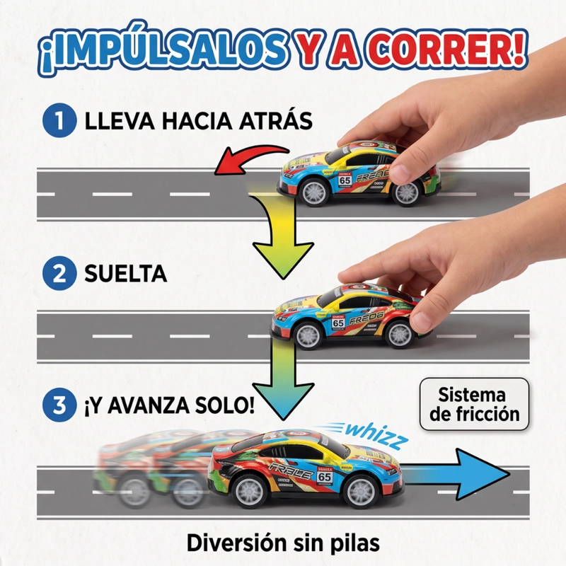 SET 60 AUTITOS CON CONTENEDOR MALETIN Y PISTA DE JUEGO INFANTIL - 6