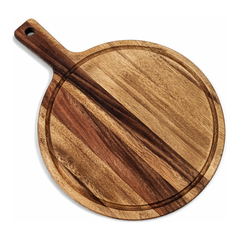 TABLA DE MADERA REDONDA MULTIUSO BASE PARA CALOR PICOTEO M - 1