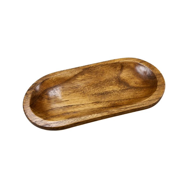 BANDEJA DE MADERA RUSTICA PREMIUM MULTIUSO DECORATIVA S - 1