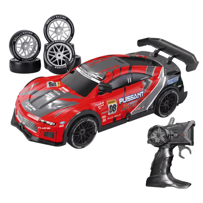 AUTO DRIFT CONTROL RC DERRAPE RECARGABLE DEPORTIVO LUCES - 1