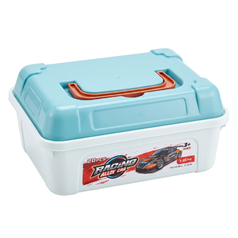 SET 20 AUTITOS DE METAL CON MALETIN CAJA ORGANIZADORA INFANTIL - 1