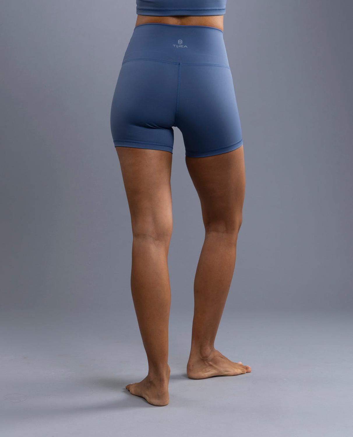 LEGGING MUJER THEA LIFE NYLON / SPANDEX LISAS CORTAS IRIS PASTEL BLUE - 3