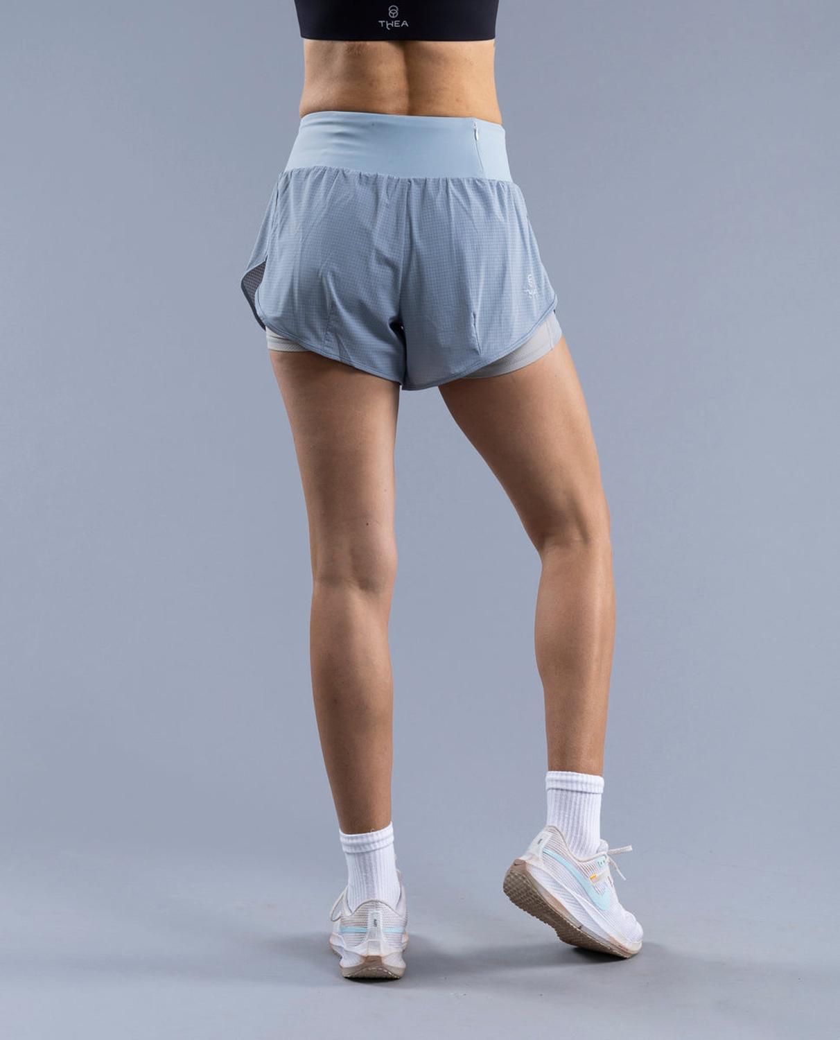 SHORT CON PRETINA AERIUS LIGHT GREY - 3