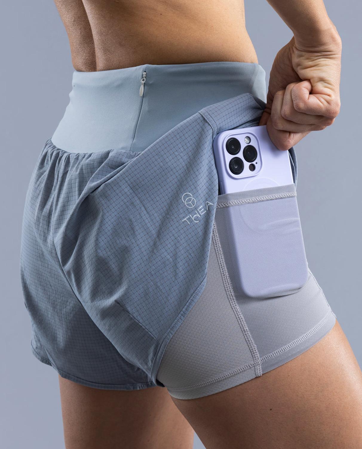 SHORT CON PRETINA AERIUS LIGHT GREY - 4
