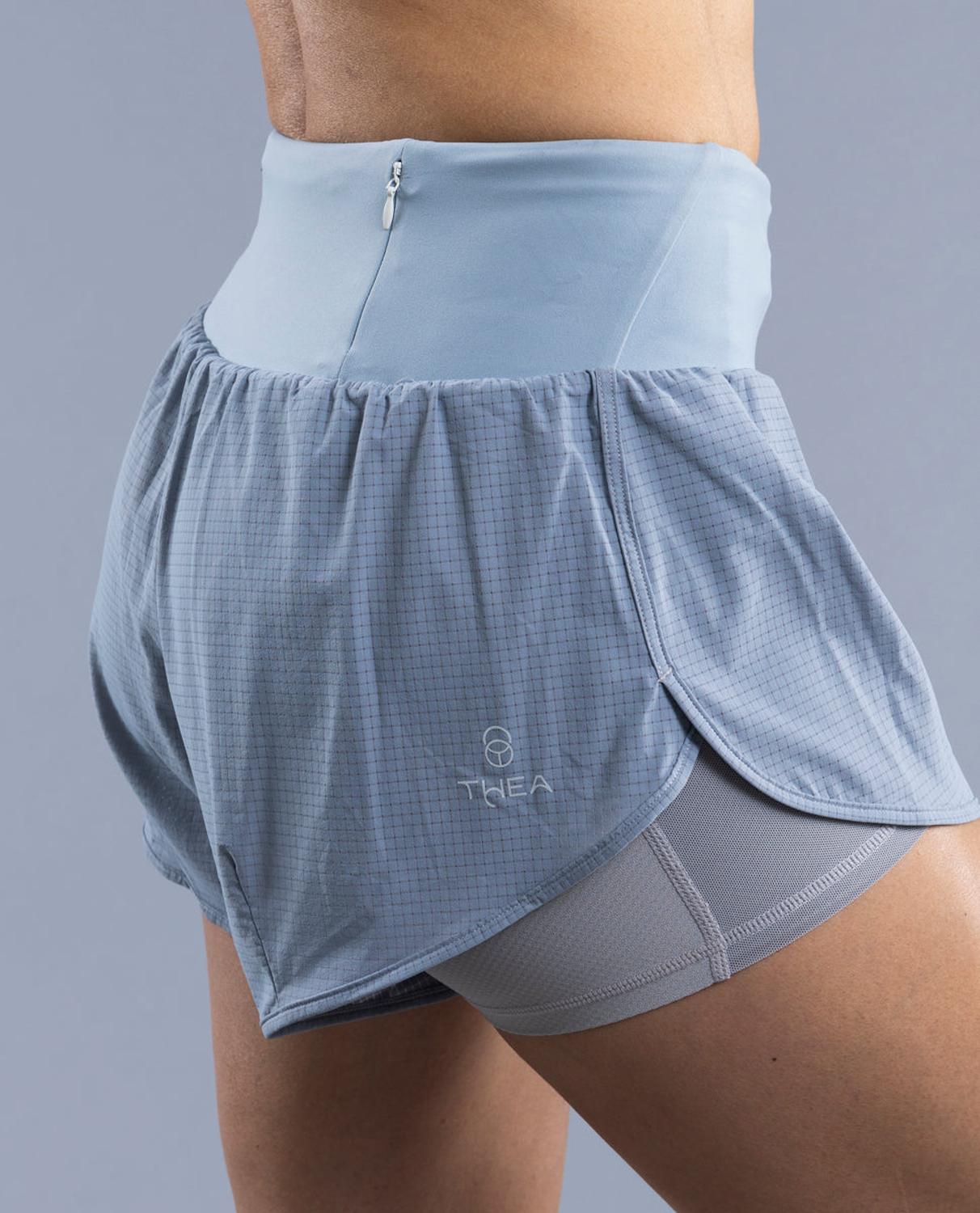 SHORT CON PRETINA AERIUS LIGHT GREY - 9
