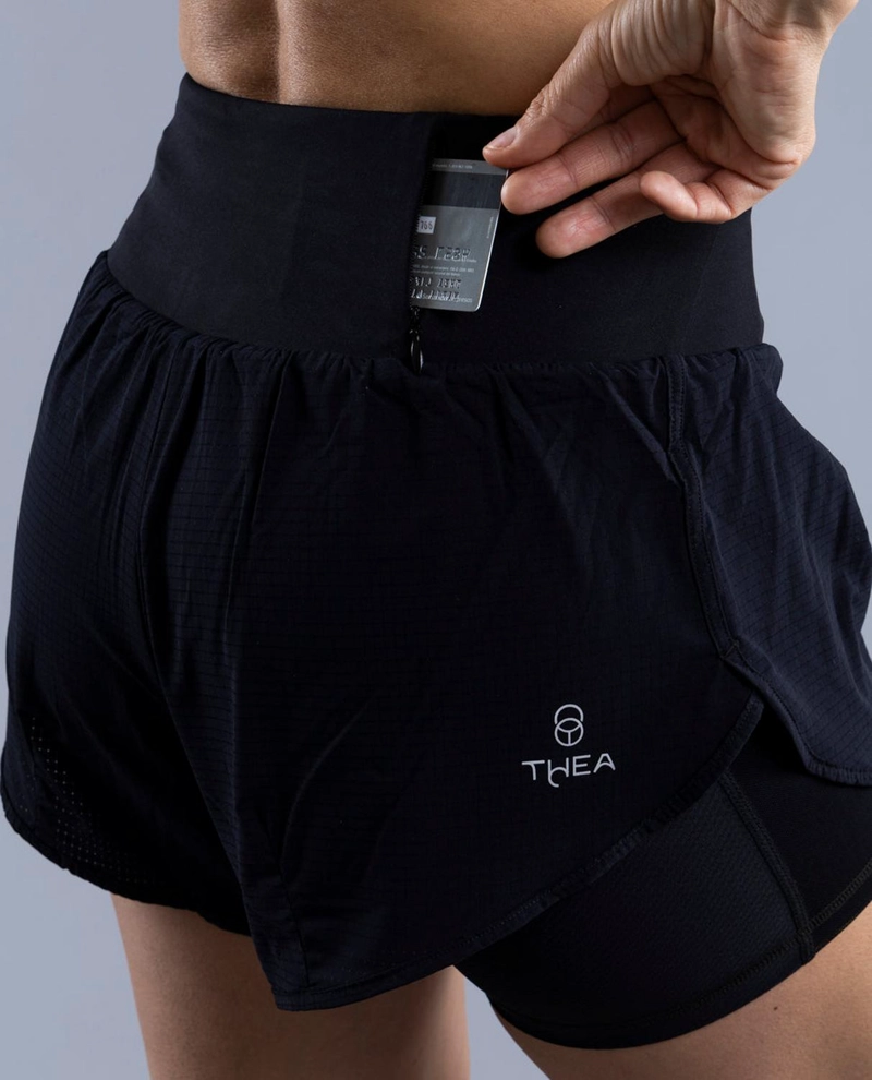 SHORT CON PRETINA AERIUS BLACK - 5