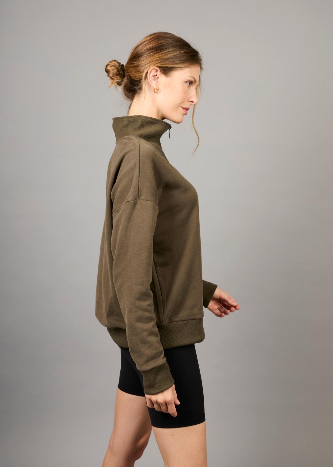 POLERON HALF ZIP NOTT VERDE MUSGO - 2