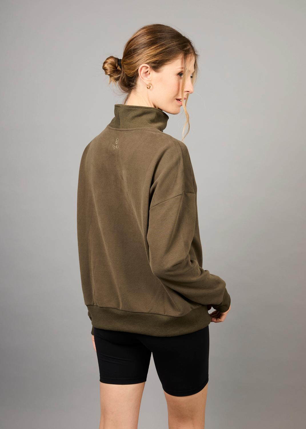 POLERON HALF ZIP NOTT VERDE MUSGO - 3