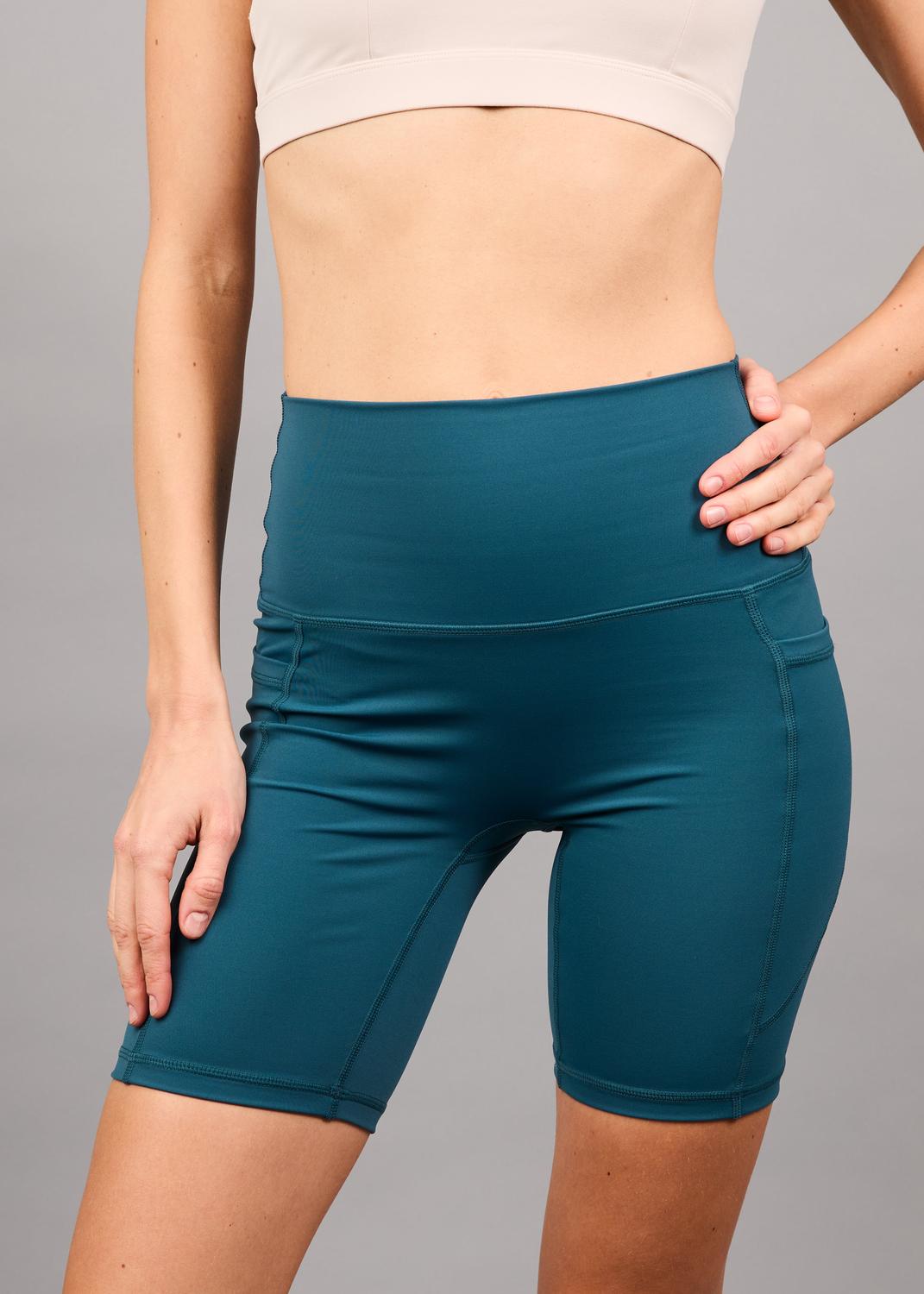 LEGGING CORTAS BOLSILLOS LATERALES AMBAR AEGEAN BLUE - 2