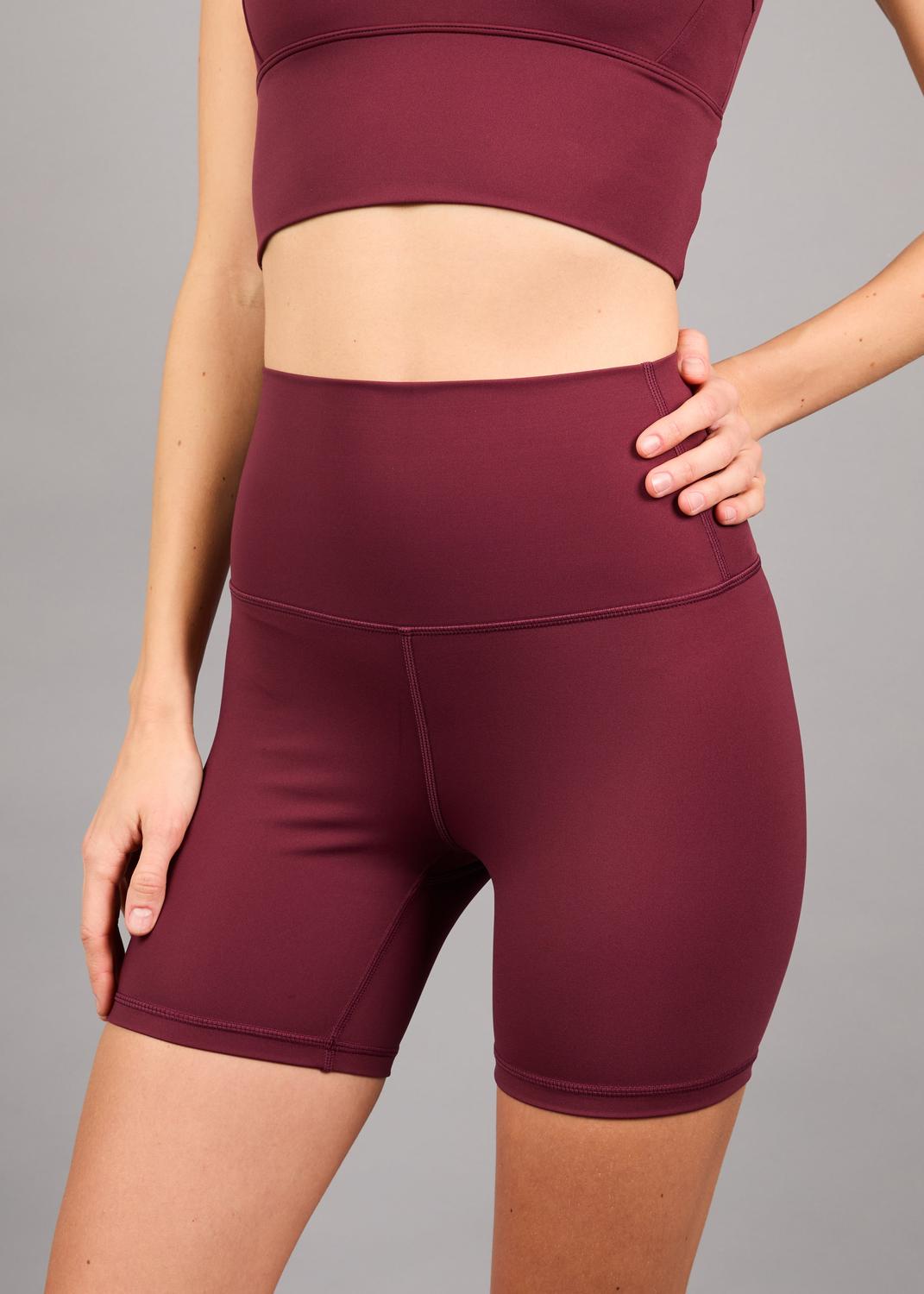 LEGGING LISAS CORTAS IRIS BORGOÑA - 1