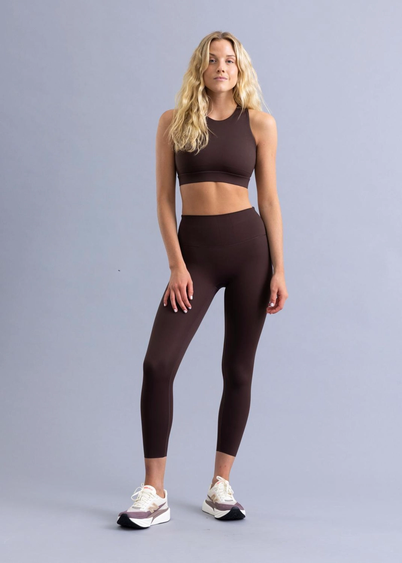 LEGGING RUNNING UNFINISHED LUNA DESTILLED COFFEE - 1