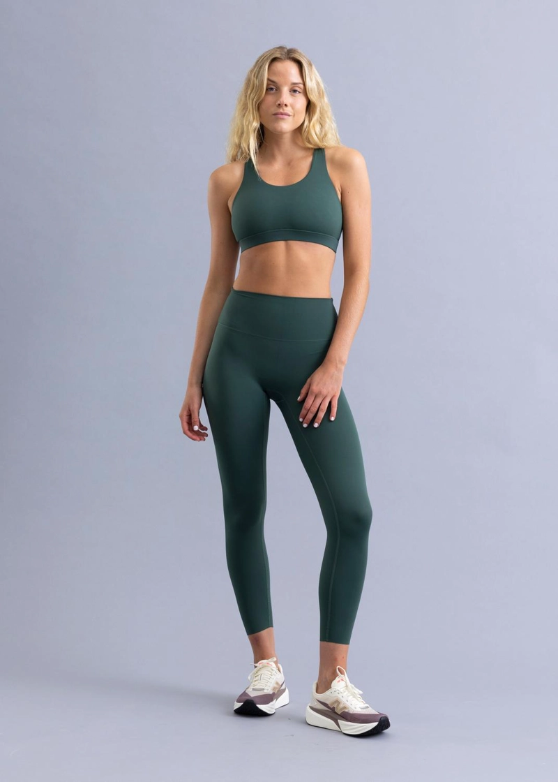 LEGGING RUNNING UNFINISHED LUNA DARK TEAL - 1