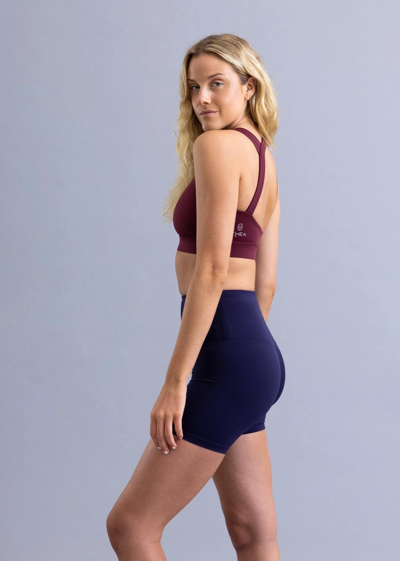 LEGGING LADA NAVY / CORTAS, LISAS CON BOLSILLO TRASERO Y SIN COSTURA FRONTAL - 2