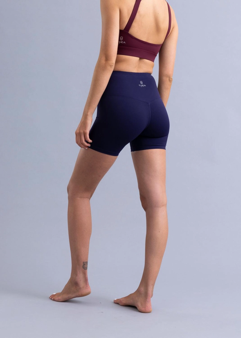 LEGGING LADA NAVY / CORTAS, LISAS CON BOLSILLO TRASERO Y SIN COSTURA FRONTAL - 6