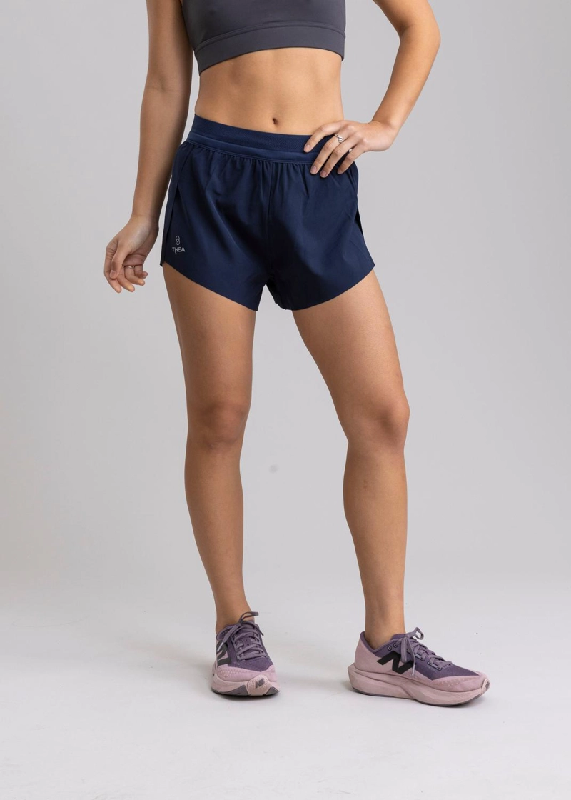 SHORT DE RUNNING SALUS DARK BLUE CON CALZON INTERNO INCORPORADO - 5