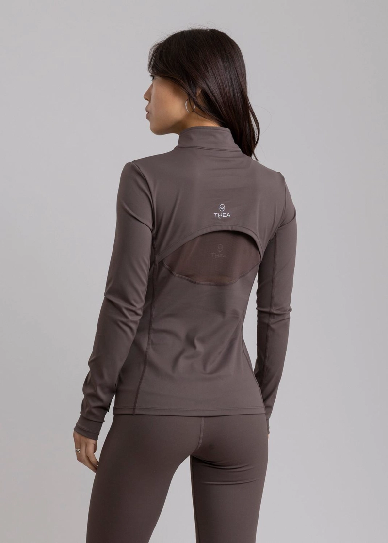 POLERON DEPORTIVO TALA PERCH BROWN - 2