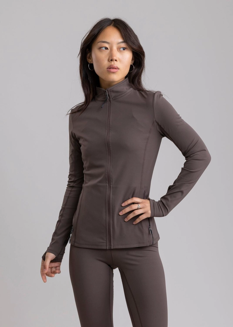 POLERON DEPORTIVO TALA PERCH BROWN - 3