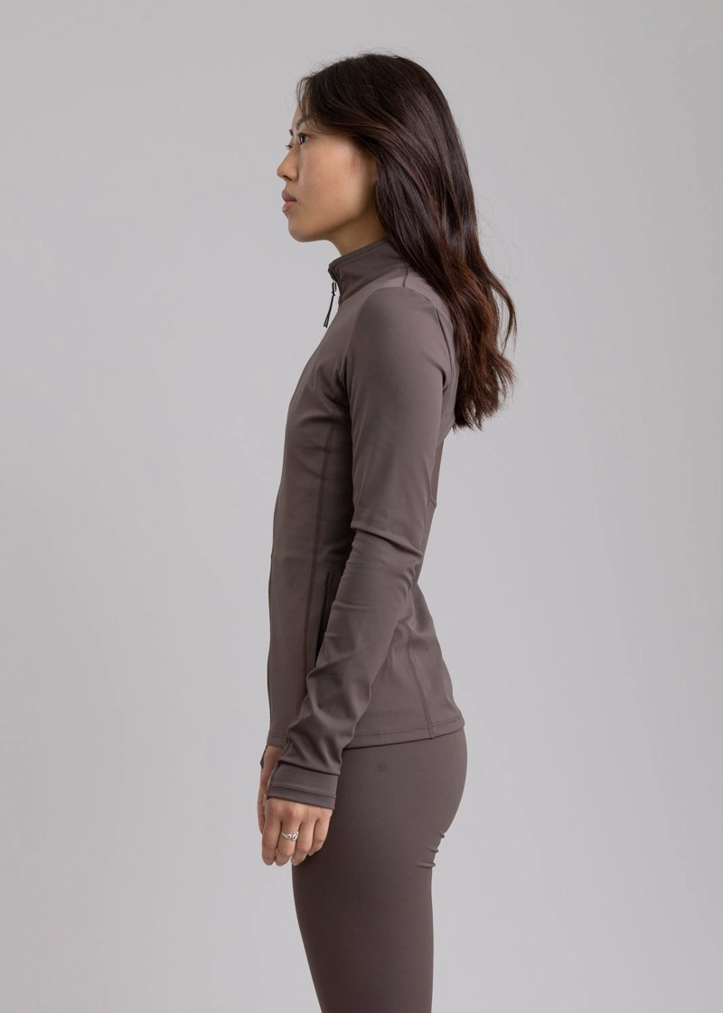 POLERON DEPORTIVO TALA PERCH BROWN - 4