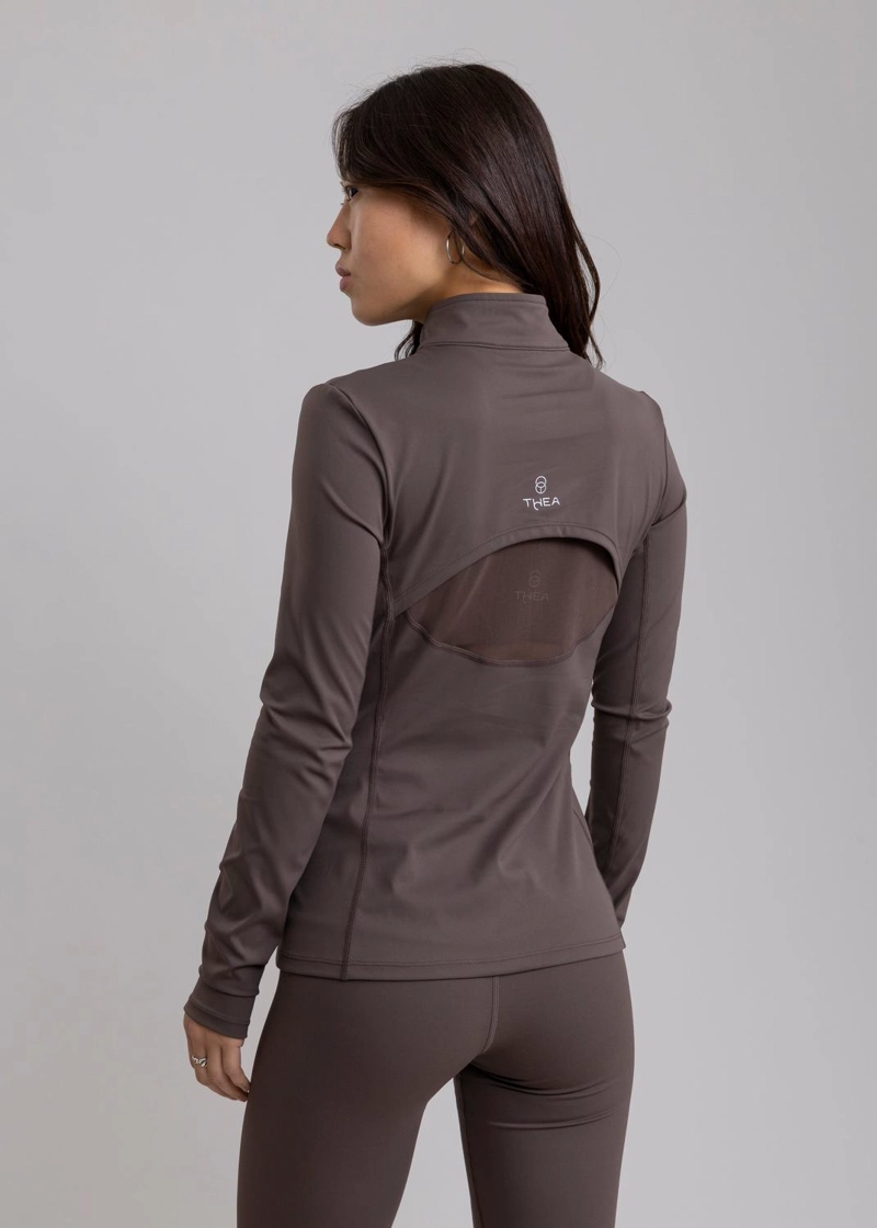 POLERON DEPORTIVO TALA PERCH BROWN - 6