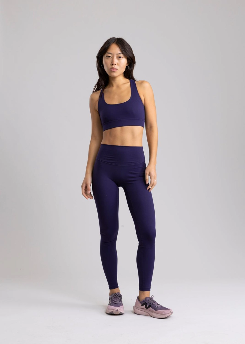LEGGING LARGO 7/8 SIN COSTURA FRONTAL PAX MARDI PURPLE - 1