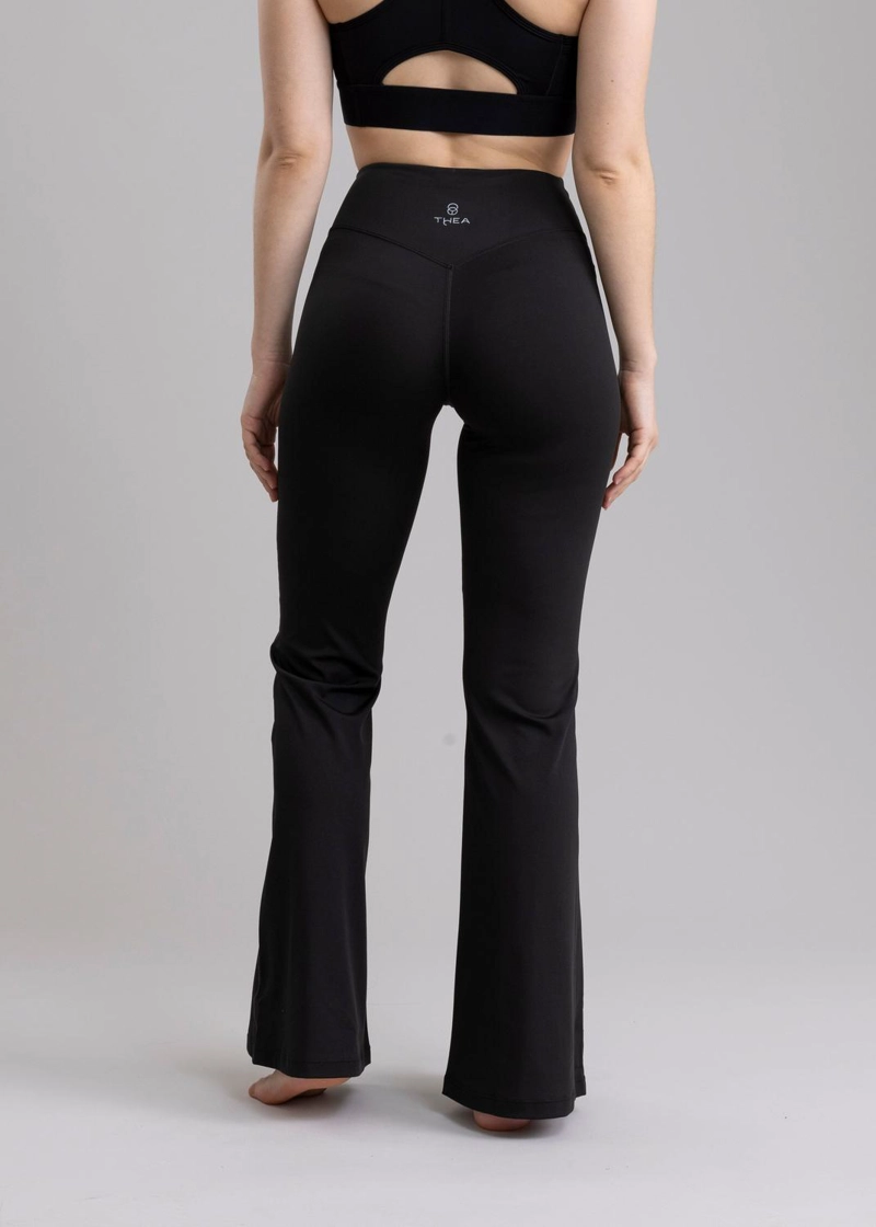 PANTALON LEGGING BRIGID BLACK - ACAMPANADO Y DE TIRO ALTO - 4