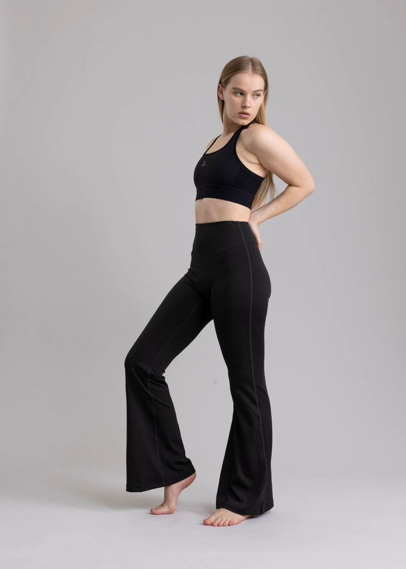 PANTALON LEGGING BRIGID BLACK - ACAMPANADO Y DE TIRO ALTO - 5
