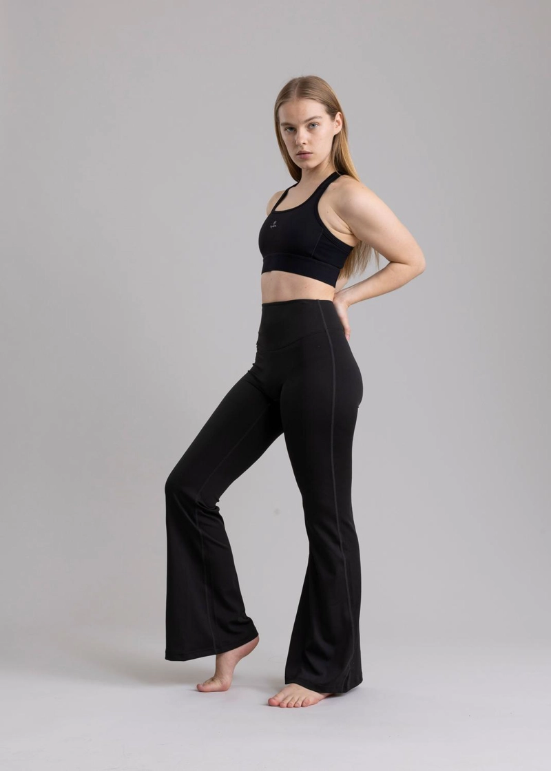 PANTALON LEGGING BRIGID BLACK - ACAMPANADO Y DE TIRO ALTO - 8