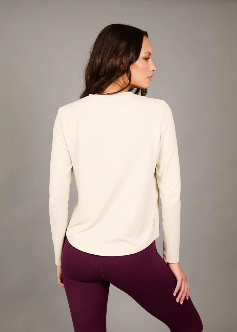 POLERA MAWU WHITE - MANGA LARGA - 2