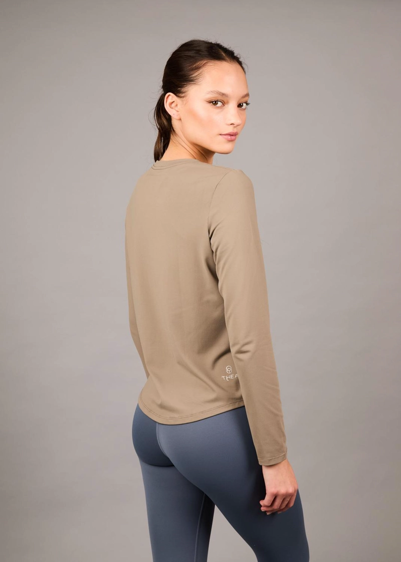 POLERA MAWU KHAKI - MANGA LARGA - 3