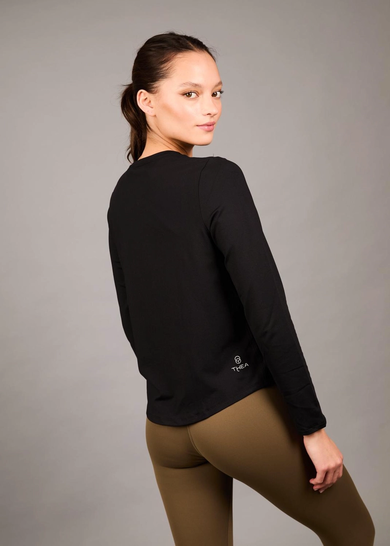 POLERA MAWU BLACK - MANGA LARGA - 5