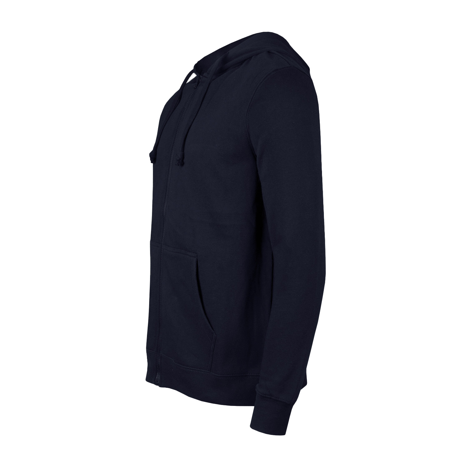 POLERÓN CANGURO CON CIERRE UNISEX AZUL MARINO - 2