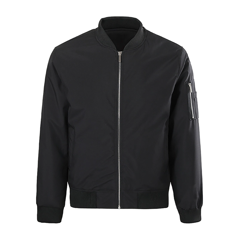 CHAQUETA BOMBER CASUAL NEGRA HOMBRE - 1