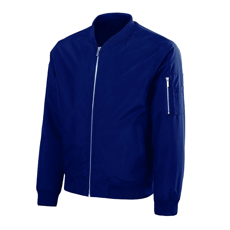 CHAQUETA BOMBER CASUAL HOMBRE AZUL MARINO - 2