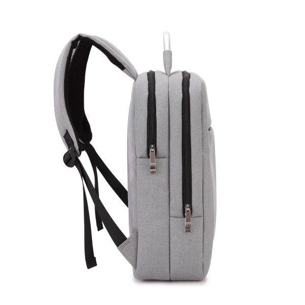 MOCHILA CASUAL MULTICOMPARTIMIENTOS PARA ORDENADOR GRIS - 2