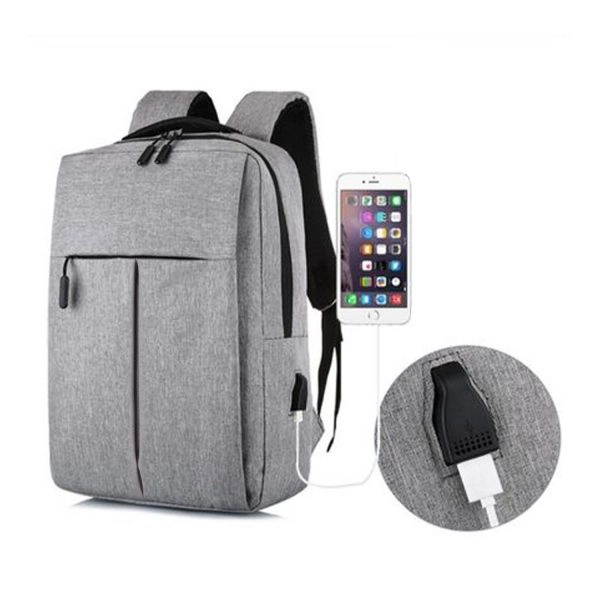 MOCHILA CASUAL MULTICOMPARTIMIENTOS PARA ORDENADOR GRIS - 5