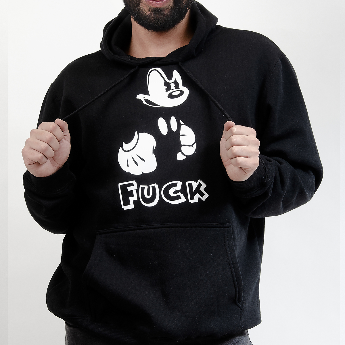 POLERÓN MANGA LARGA UNISEX BEST NEGRO CANGURO ESTAMPADO ESPECIAL - 2