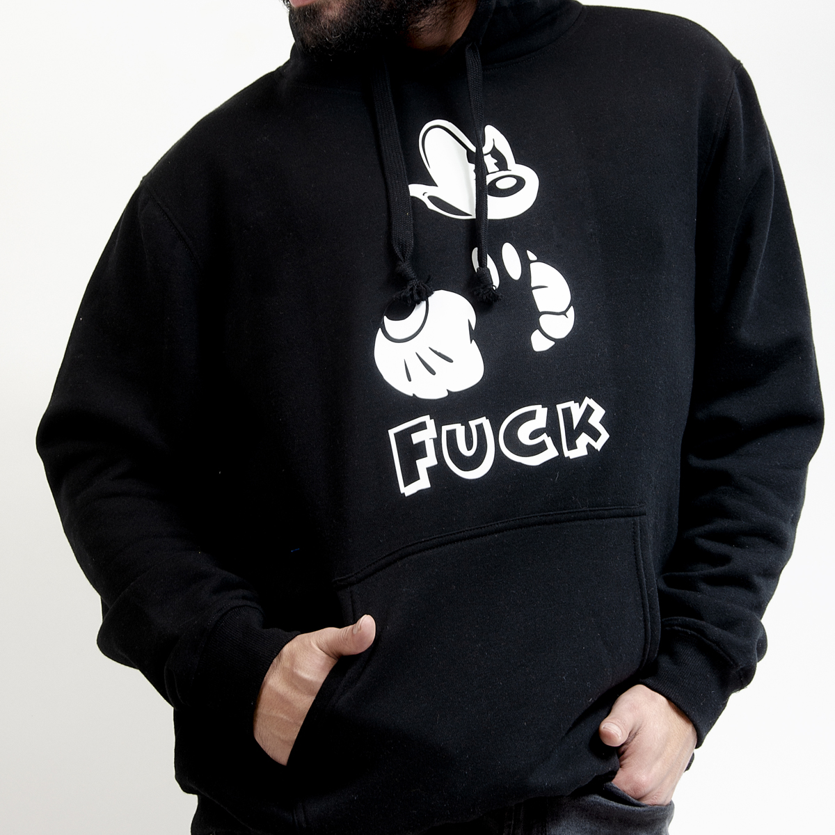 POLERÓN MANGA LARGA UNISEX BEST NEGRO CANGURO ESTAMPADO ESPECIAL - 3