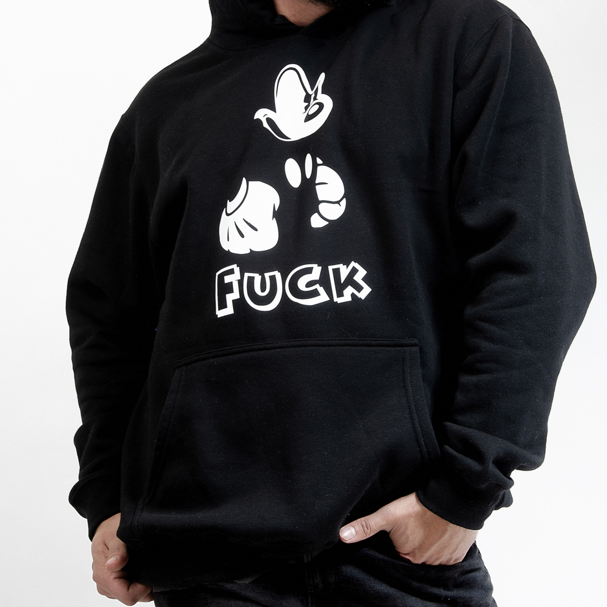 POLERÓN MANGA LARGA UNISEX BEST NEGRO CANGURO ESTAMPADO ESPECIAL - 4