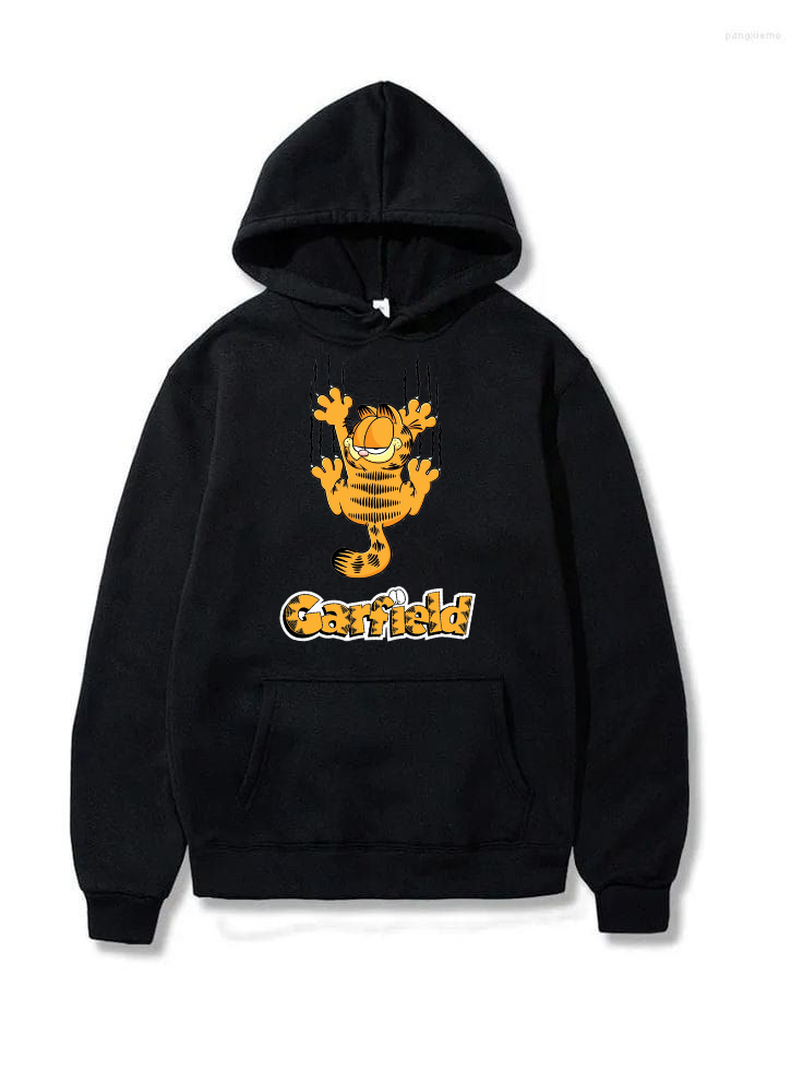 POLERÓN MANGA LARGA UNISEX BEST NEGRO CANGURO ESTAMPADO GARFIELD ONE - 1