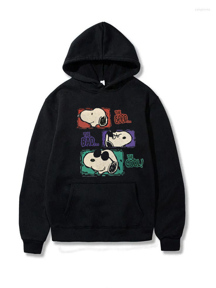 POLERÓN CANGURO NEGRO ESTAMPADO SNOOPY - 1