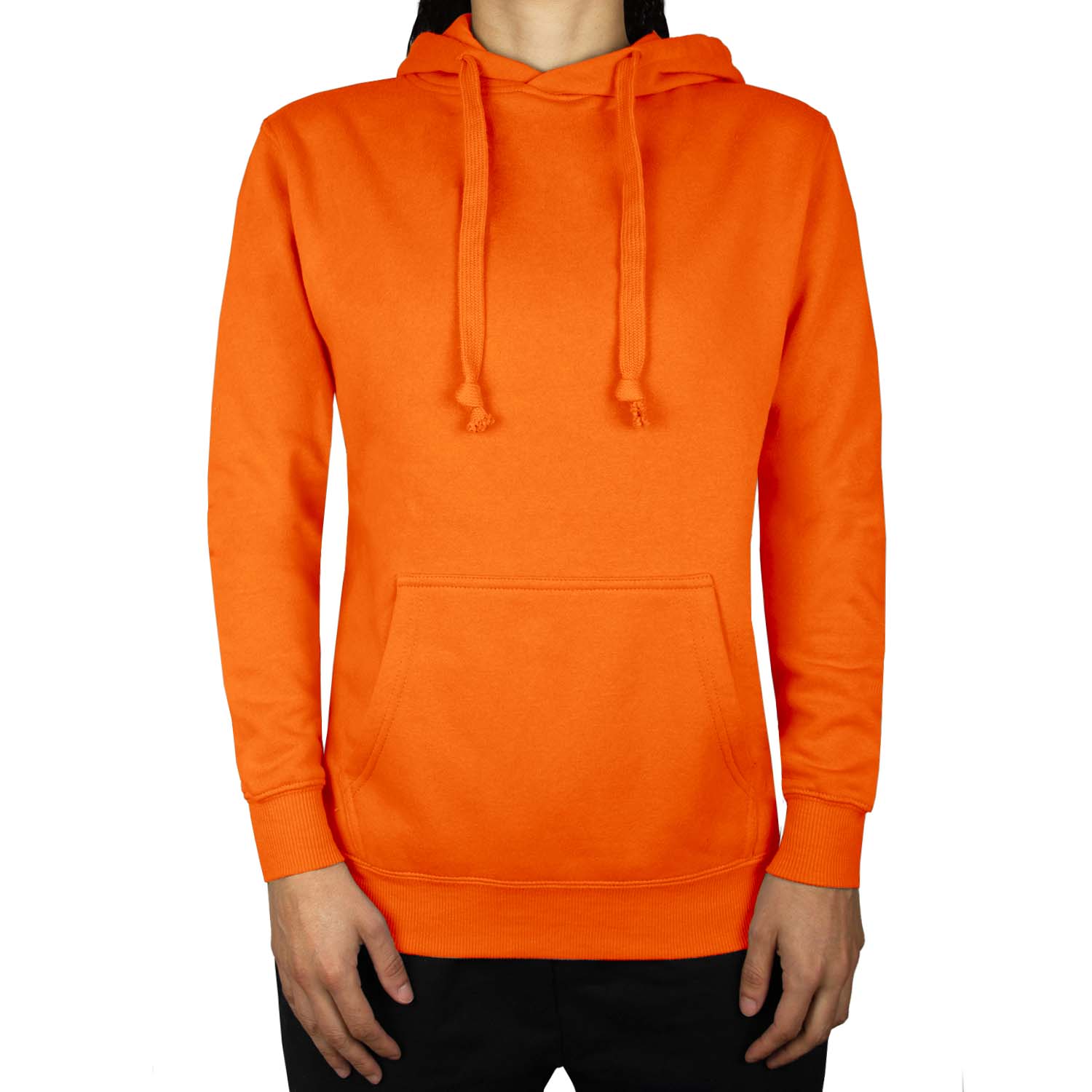 POLERÓN CANGURO UNISEX NARANJO - 2