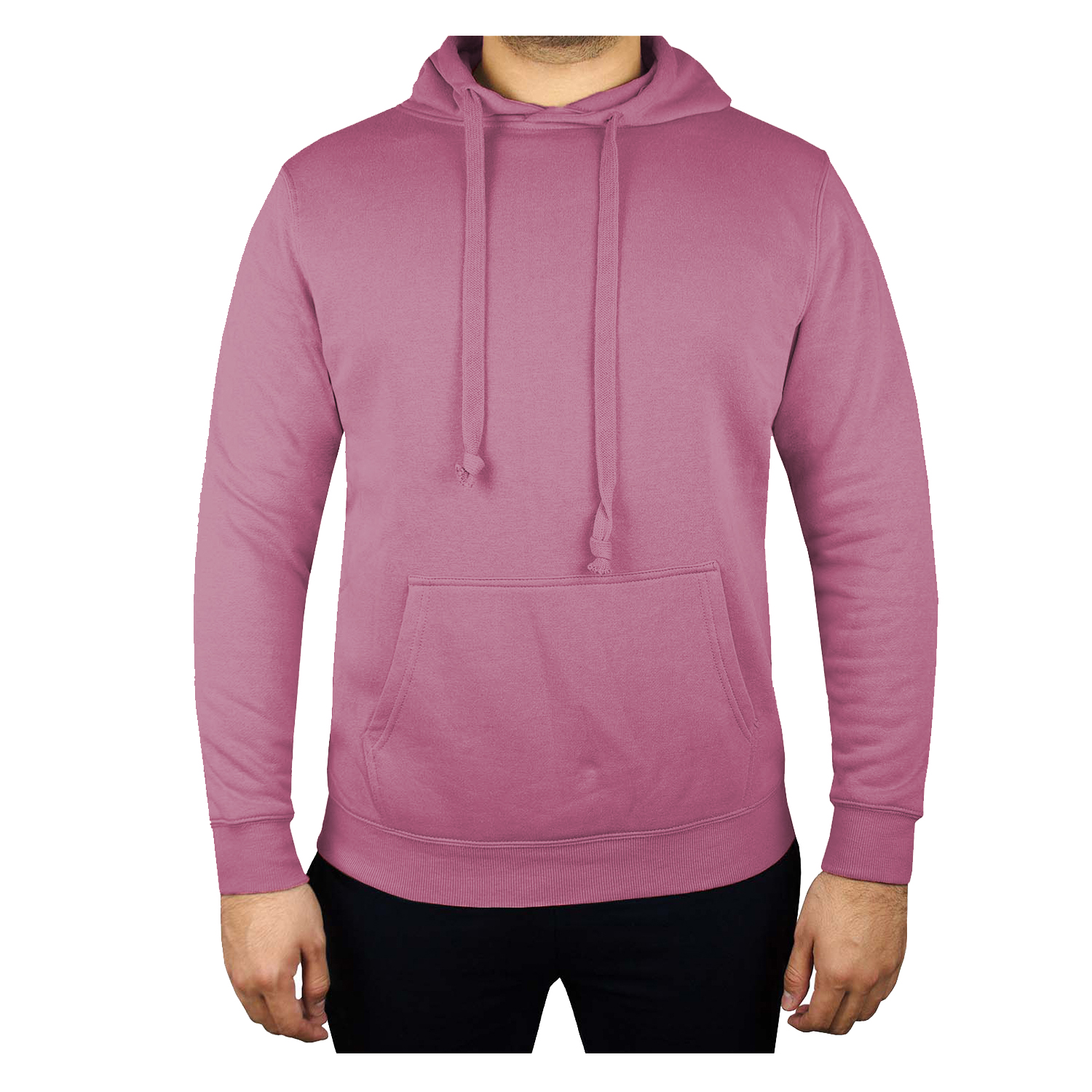 POLERÓN CANGURO UNISEX ROSADO - 1