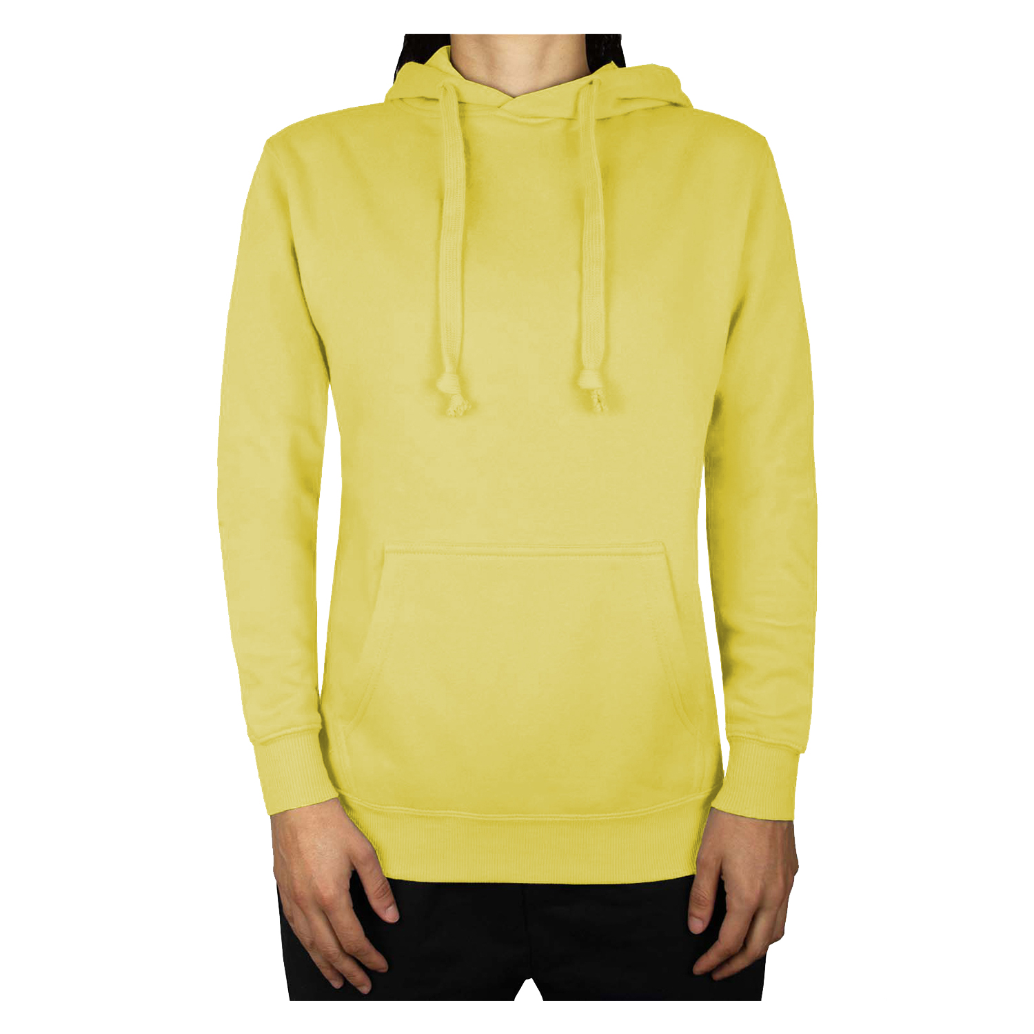 POLERÓN CANGURO UNISEX EN COLOR AMARILLO - 2