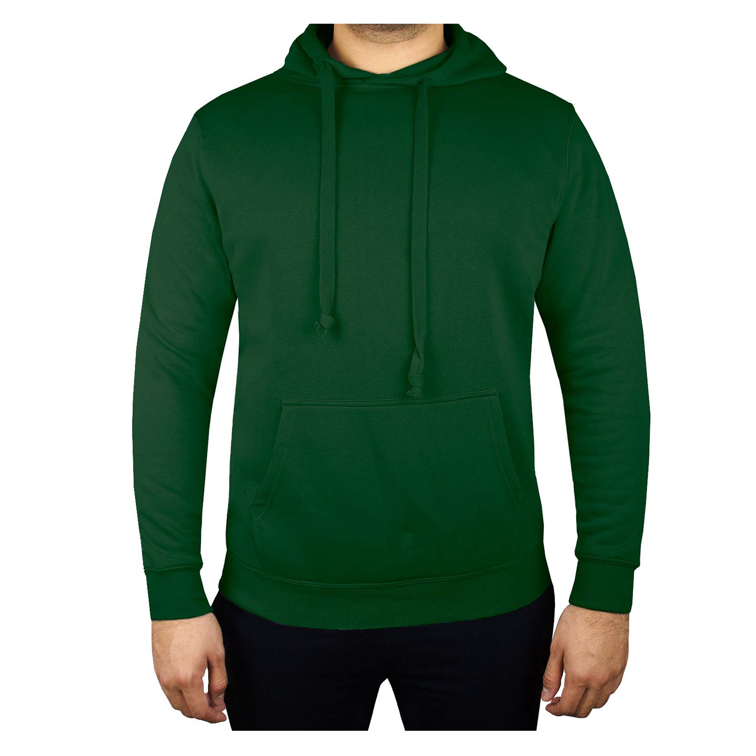 POLERÓN CANGURO UNISEX VERDE MUSGO - 1